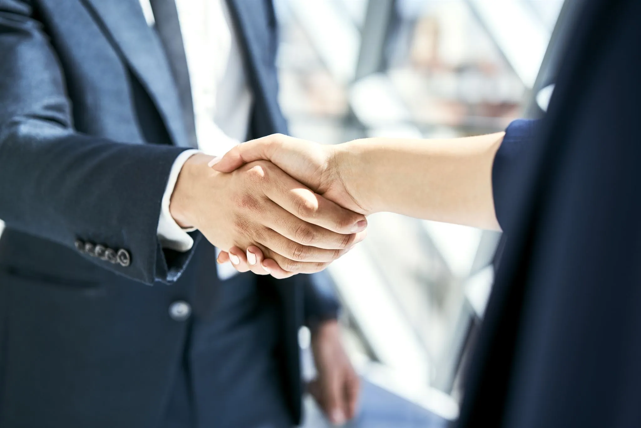 A handshake closing a fair right-of-way acquisition